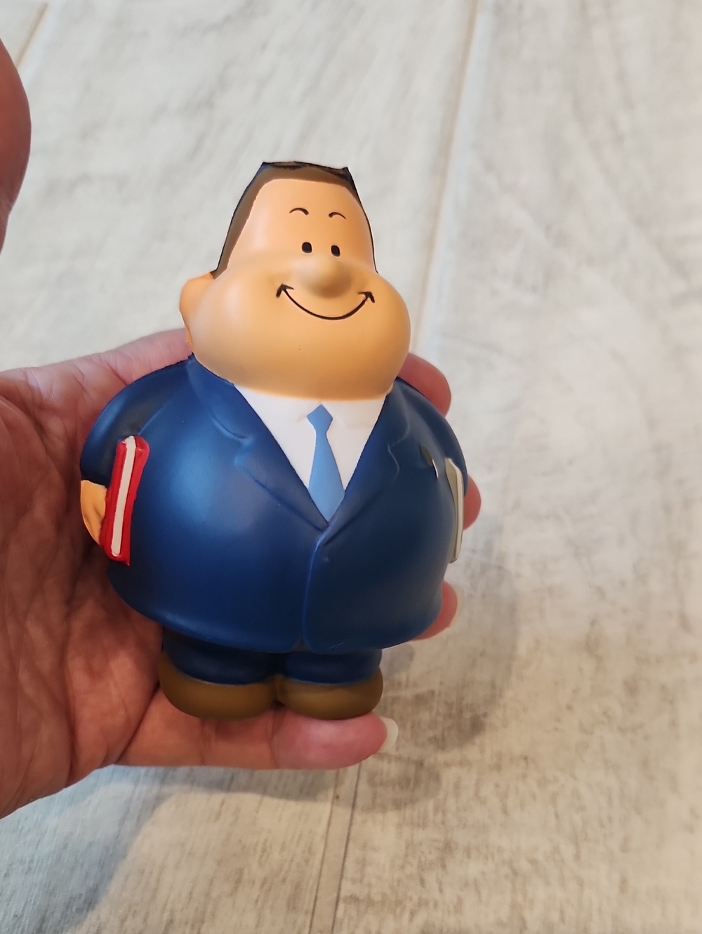 🐻 Blue Suit Cartoon Figurine Stress Toy
